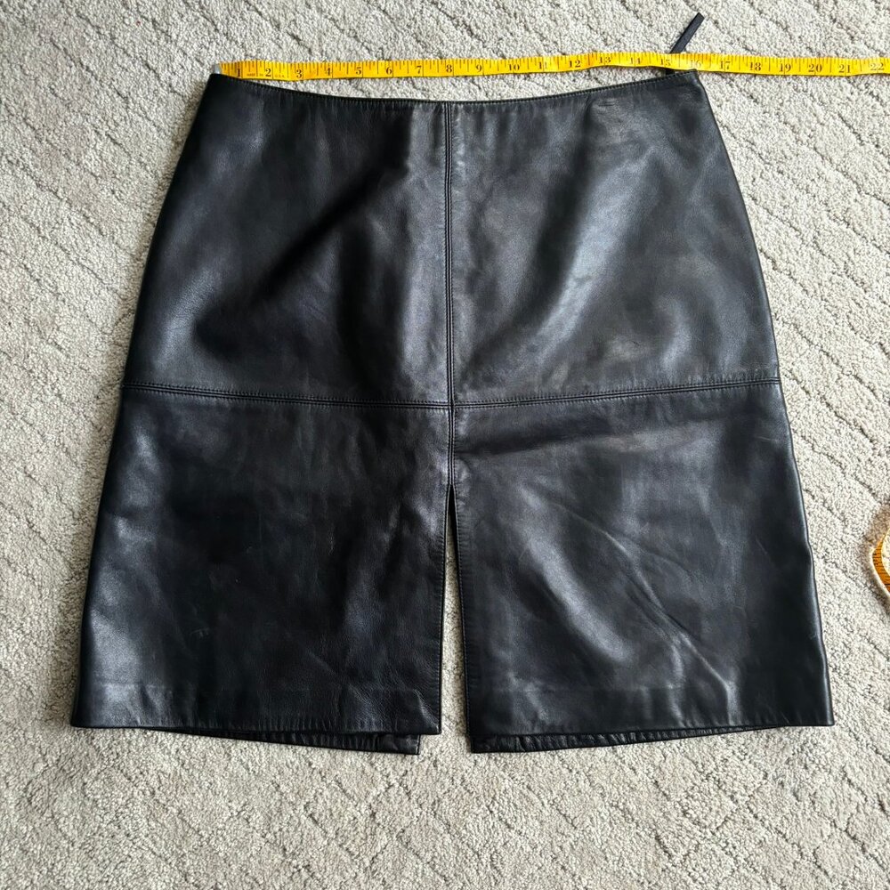 Michael Hoban Leather Skirt - Size 12